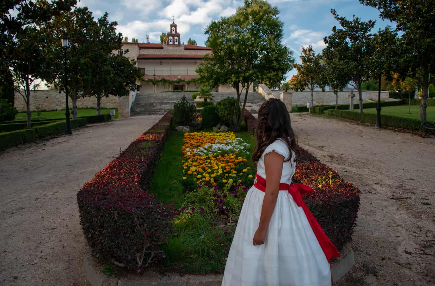reportaje de comunión en exteriores en Peñafiel